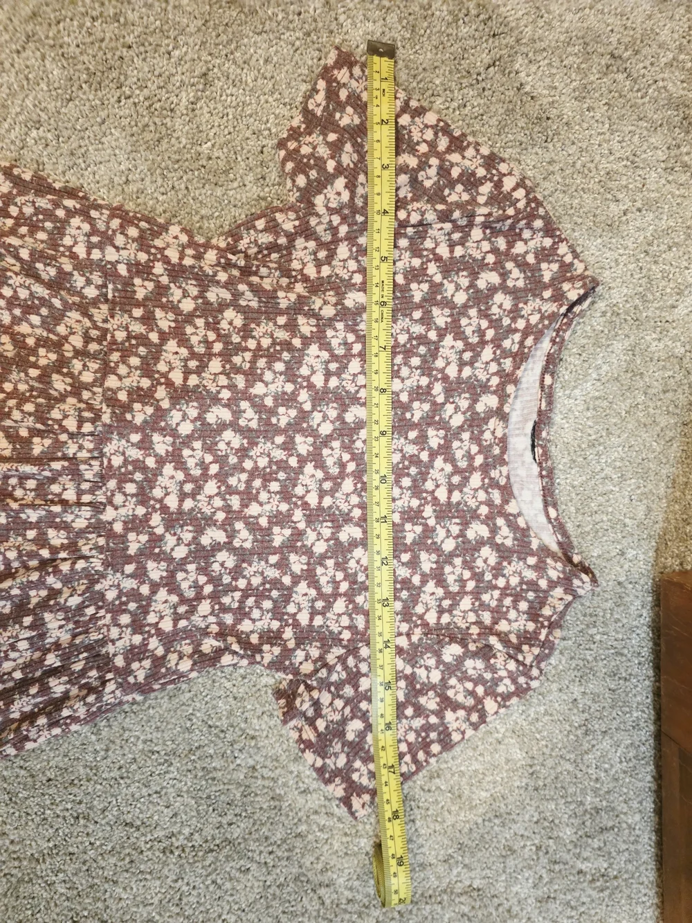 Target Girls' Mauve Floral Short Sleeve Dress